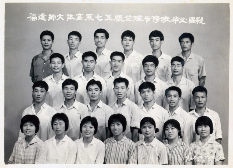 体育系1975级篮球专修班毕业生合影